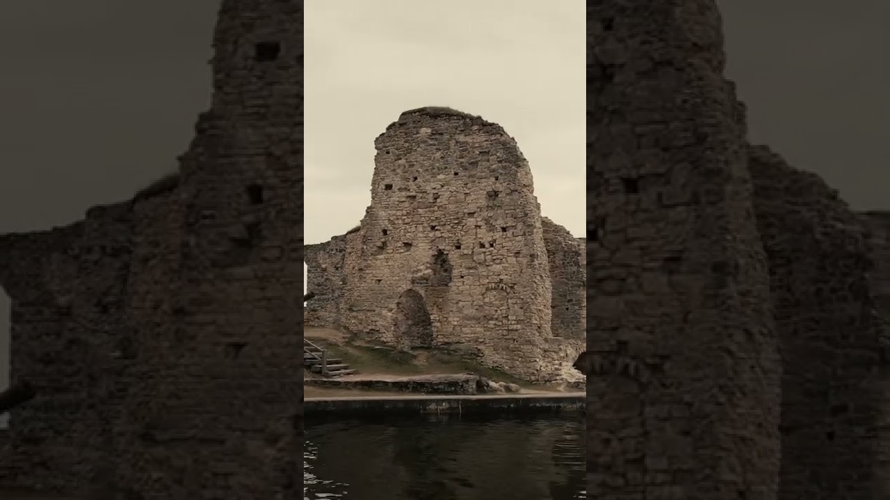 Koknese castle on river Daugava in 4K, Autumn in 2021, Latvia  - enjoy your viewing!