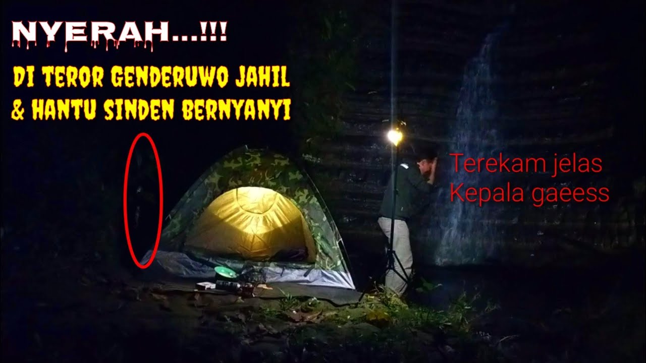CAMPING HOROR: Camping di dekat air terjun angker tengah hutan | Solo camping