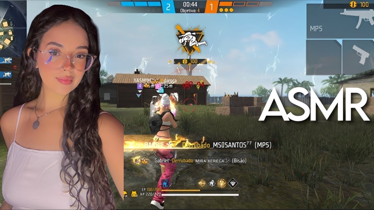 ASMR FREE FIRE 🔥 SONS DE BOCA e SUSSURROS INTENSOS 