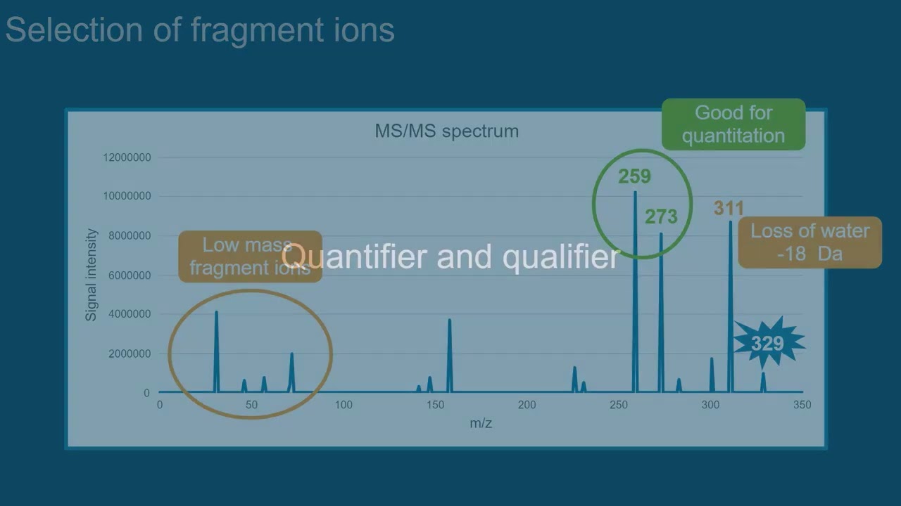 How to select precursor and fragment ions - Episode 11 | Introduction to LC-MS/MS
