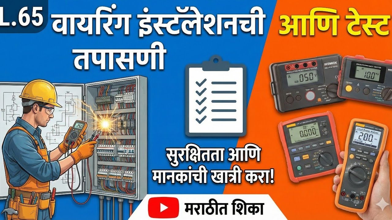 वायरिंग इंस्टॉलेशनची तपासणी टेस्ट #Wiring installation test#Polarity test#insulation resistance test