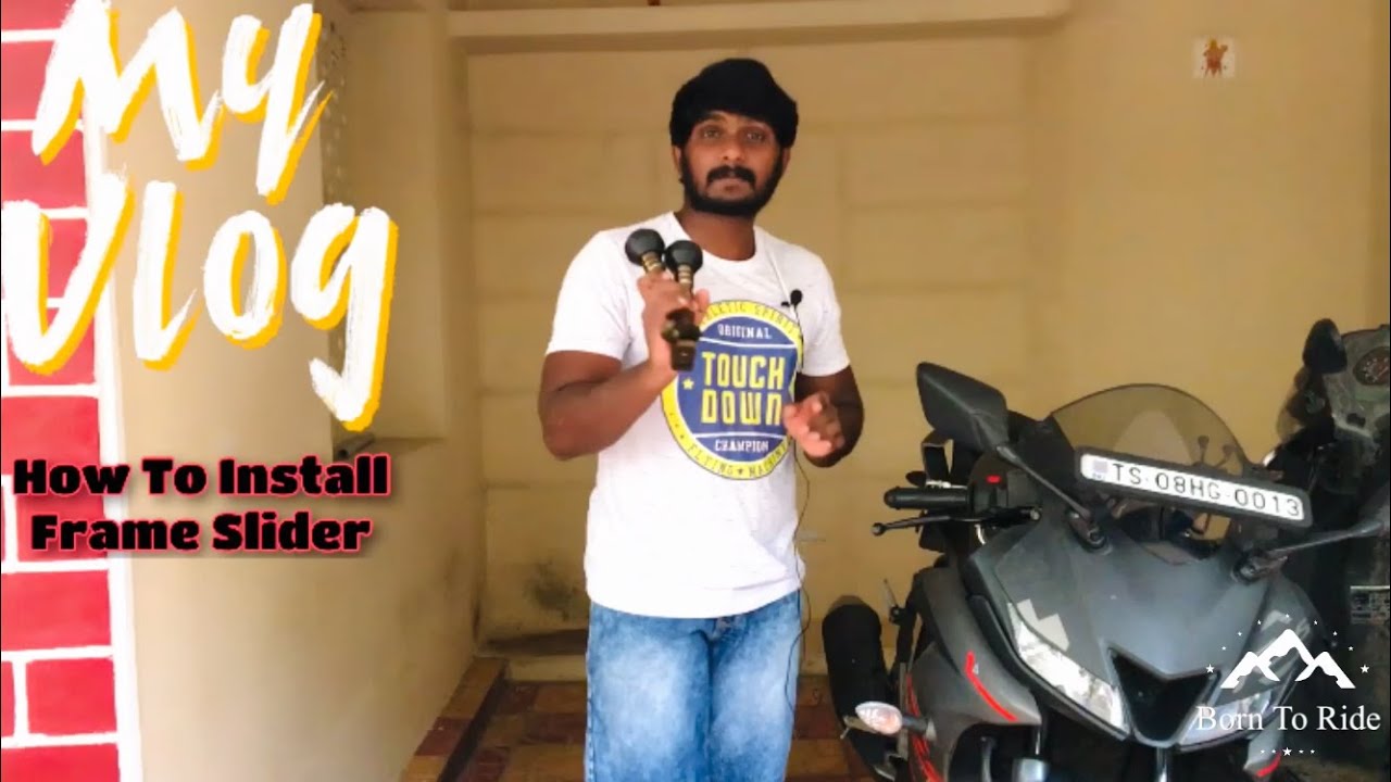 How To Install Frame Sliders or Crash Guard to Yamaha R15 V3.0 || are Frame Sliders really help ||