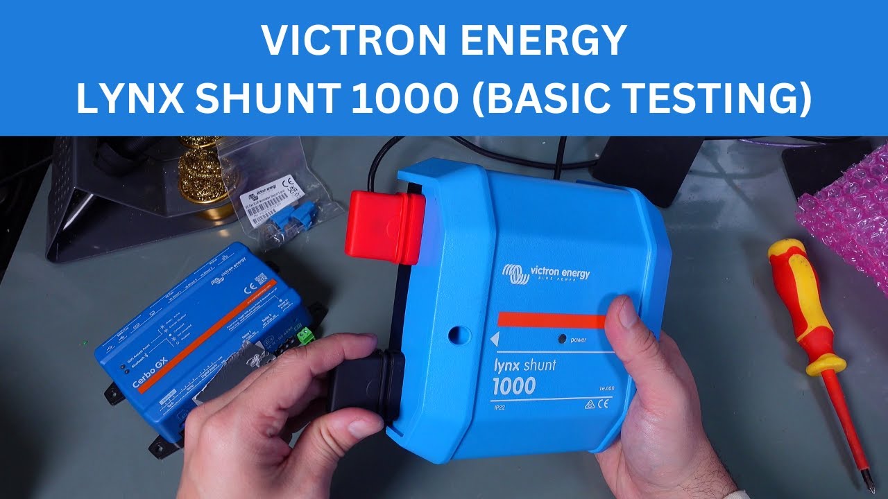 Lynx 1000 shunt from Victron Energy connect to Cerbo GX (VE.Can)  simple bench test