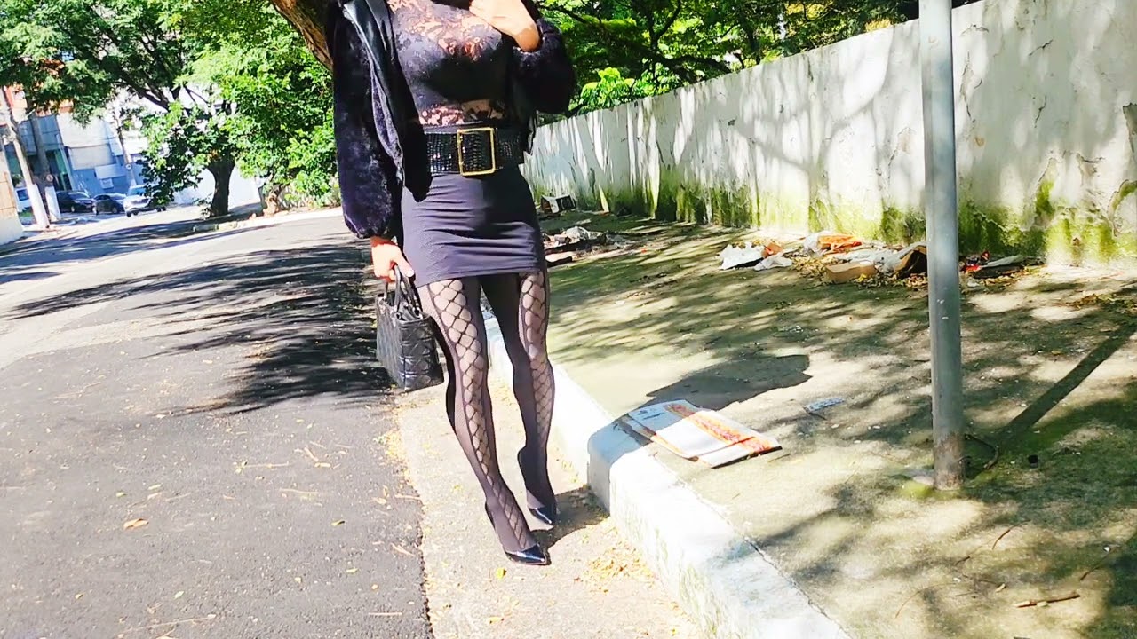 Crossdresser Ana - Going outdoor day 87