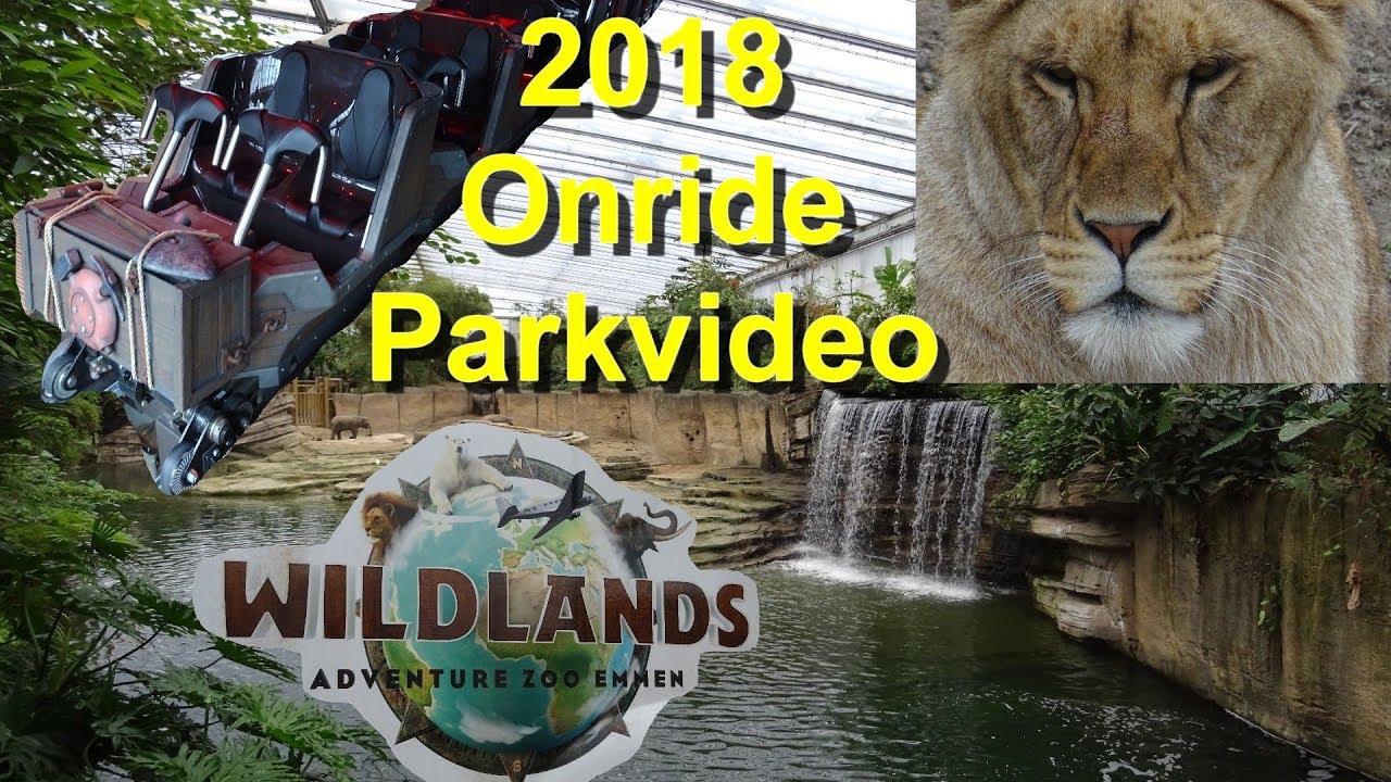 Wildlands Adventure Zoo Emmen 2018 - Parkvideo - Tweestryd onride POV - Tiere Shows Impressionen