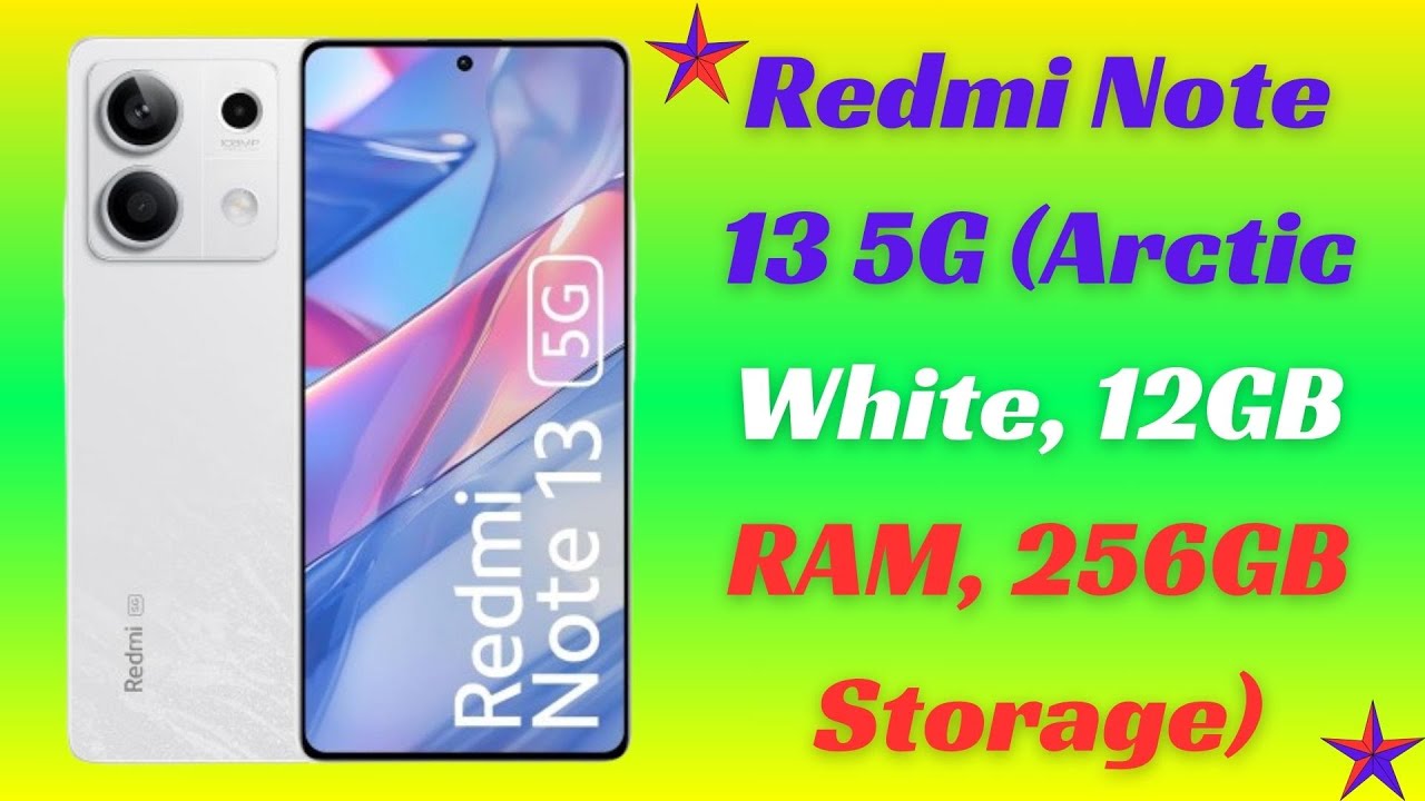 Redmi Note 13 5G (Arctic White, 12GB RAM, 256GB Storage) #redminote135g #redminote13series #redmi13