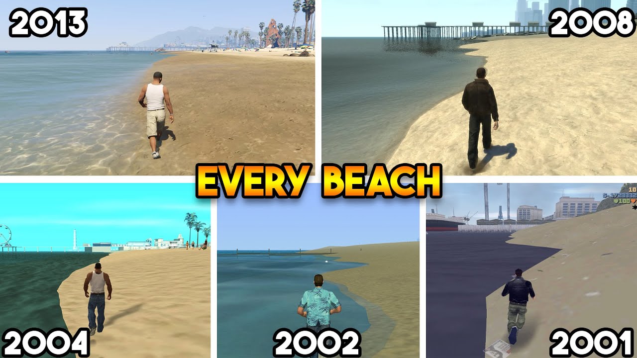 BEACH IN EVERY GTA GAME (WHICH IS BEST?)
