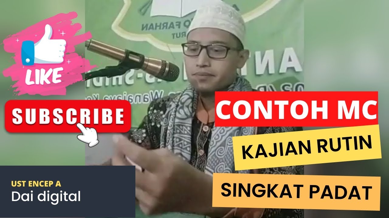 Contoh MC pada Pengajian Rutin Harian, mingguan dan Bulanan||Bahasa Sunda