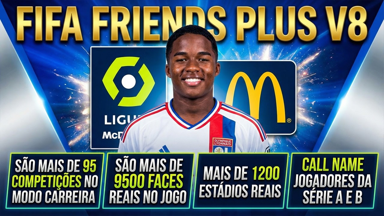 ENDRICK NO LYON - MODO EXPERIMENTOS - PATCH FIFA FRIENDS PLUS
