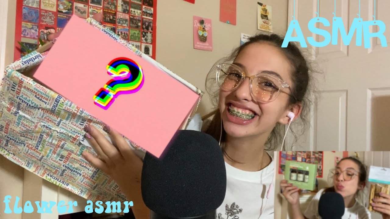 ASMR Birthday Box Swap with Flower ASMR 🌼