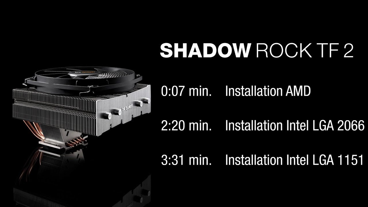Installation: Shadow Rock TF2 (AMD & Intel) | be quiet!