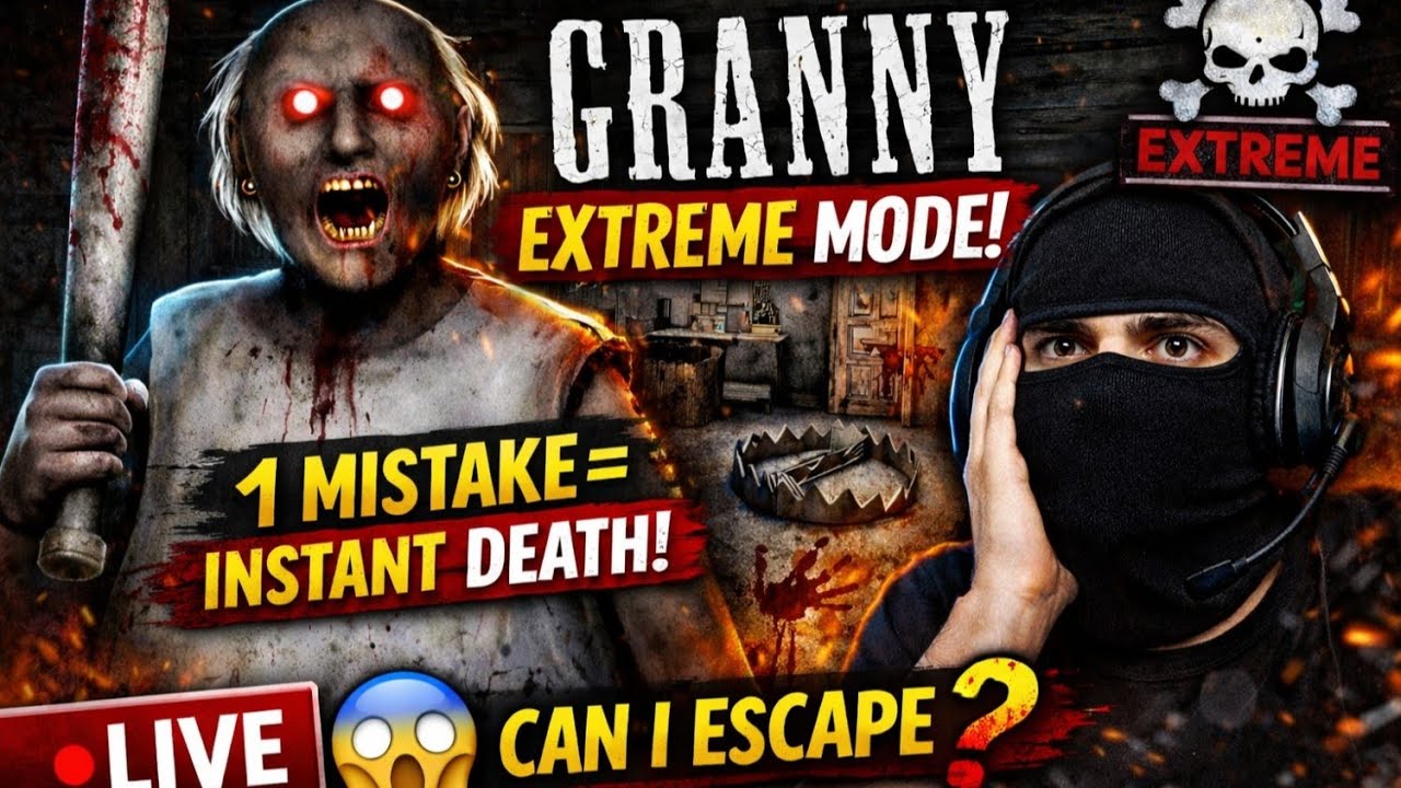 👉 Granny EXTREME Mode LIVE — One Mistake = Death 😱 Can I Escape? | Wynter