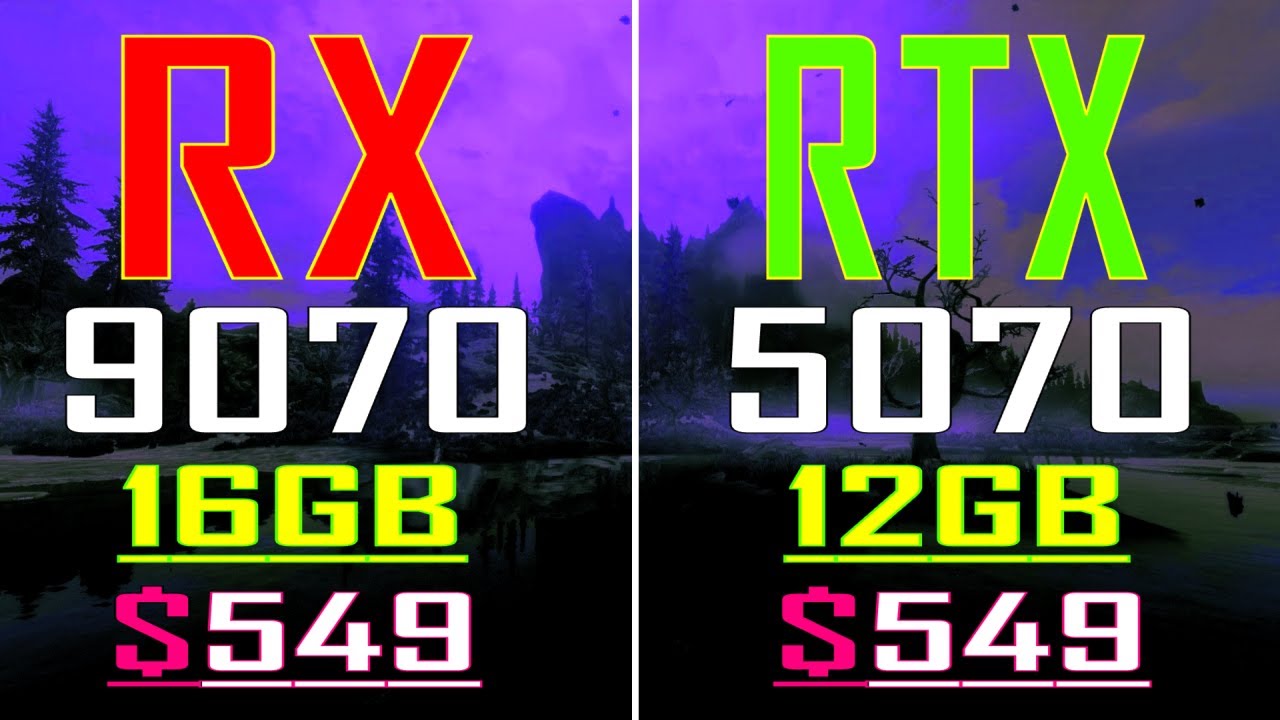RTX 5070 vs RX 9070 || PC GAMES BENCHMARK TEST ||