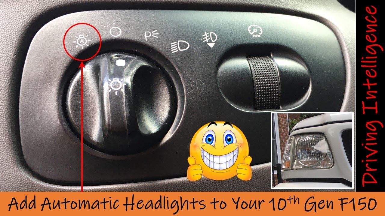 How To Install Ford F150 Automatic Headlight Feature / Switch 10th Gen '97-'04 F150 XLT