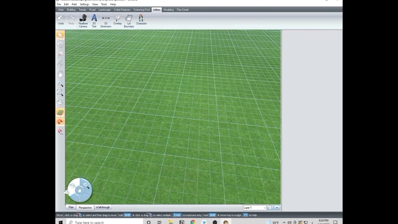 كورس لاند سكيب تعليم  ريال تايم ( الحلقه الاوله )-Realtime Landscaping Architect