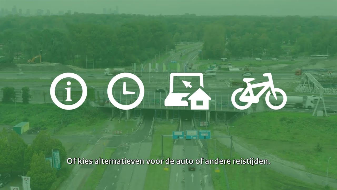 Animatie vervanging viaduct A16/Hoofdweg Rotterdam