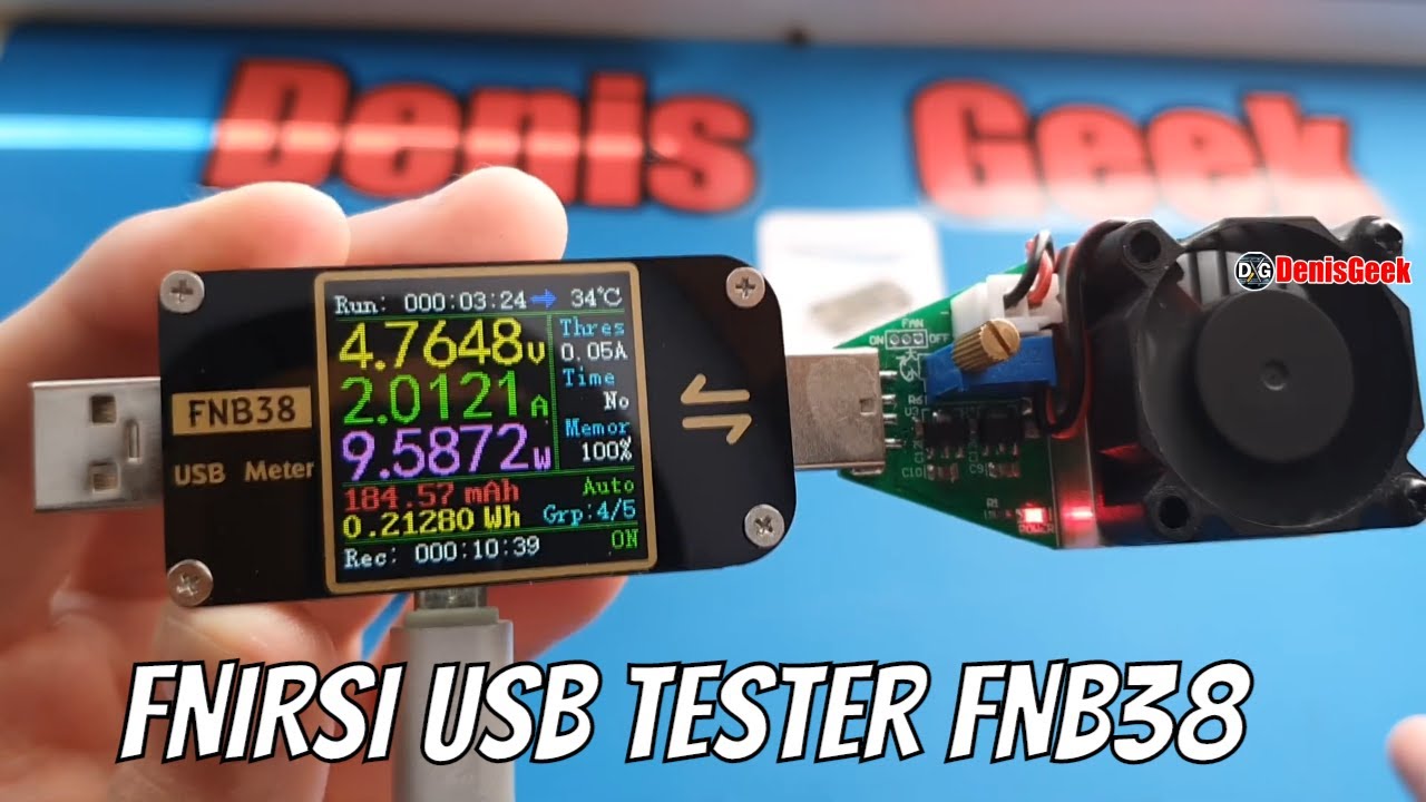 Обзор универсального тестера FNIRSI FNB38 + обновление прошивки