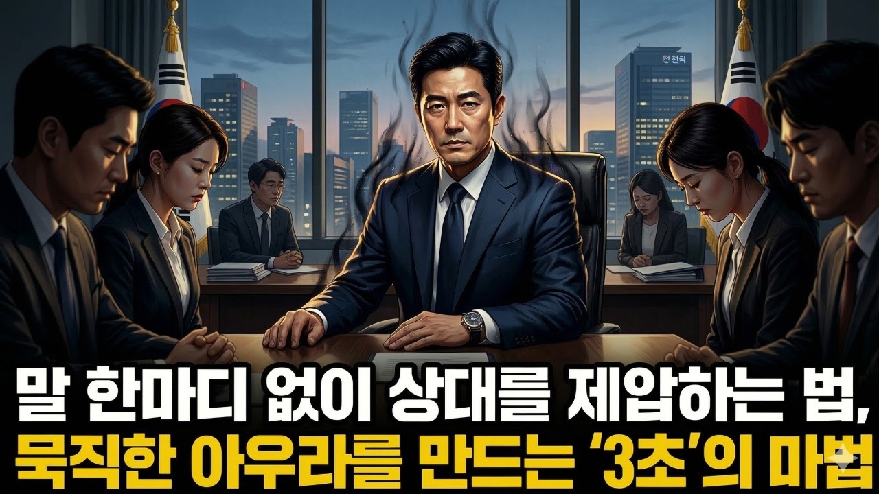 말 한마디 없이 상대를 제압하는 법, 묵직한 아우라를 만드는 '3초'의 마법 #자존감수업 #심리학 #멘탈관리 #착한사람콤플렉스 #거절하는법 #자기계발