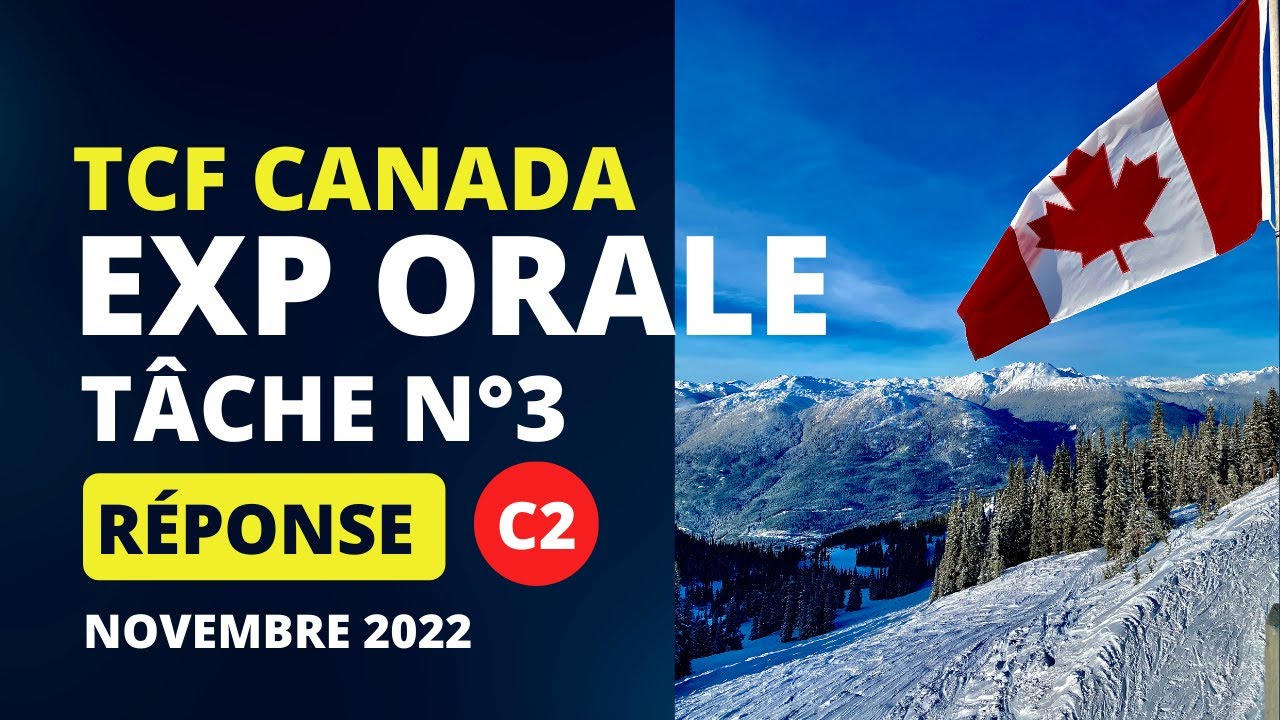 TCF Canada Expression Orale tâche 3 - Réponse complète niveau C2 - La priorité de l'école