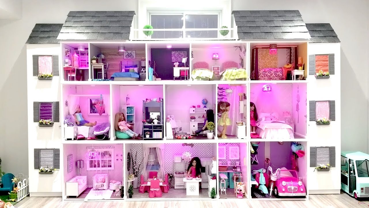 HUGE AMERICAN GIRL DOLL HOUSE TOUR!!!! 2017 NEW