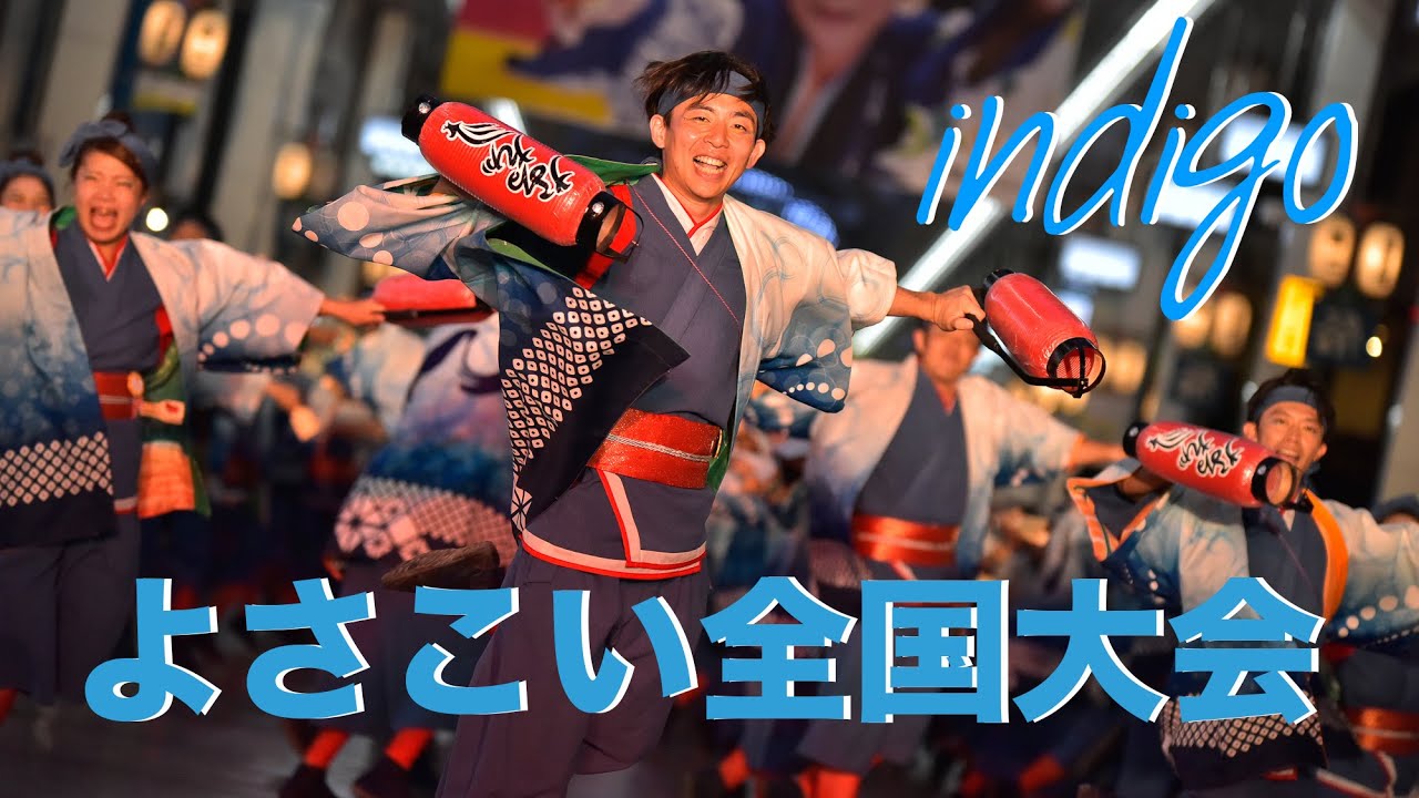 4K【公式】なるたか2019『indigo』高知よさこい祭り 全国大会 帯屋町筋