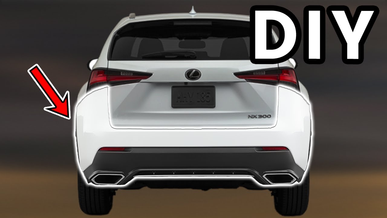 Снятие заднего бампера Lexus NX 300 своими руками (2018–2021) | Как снять задний бампер Lexus NX 300
