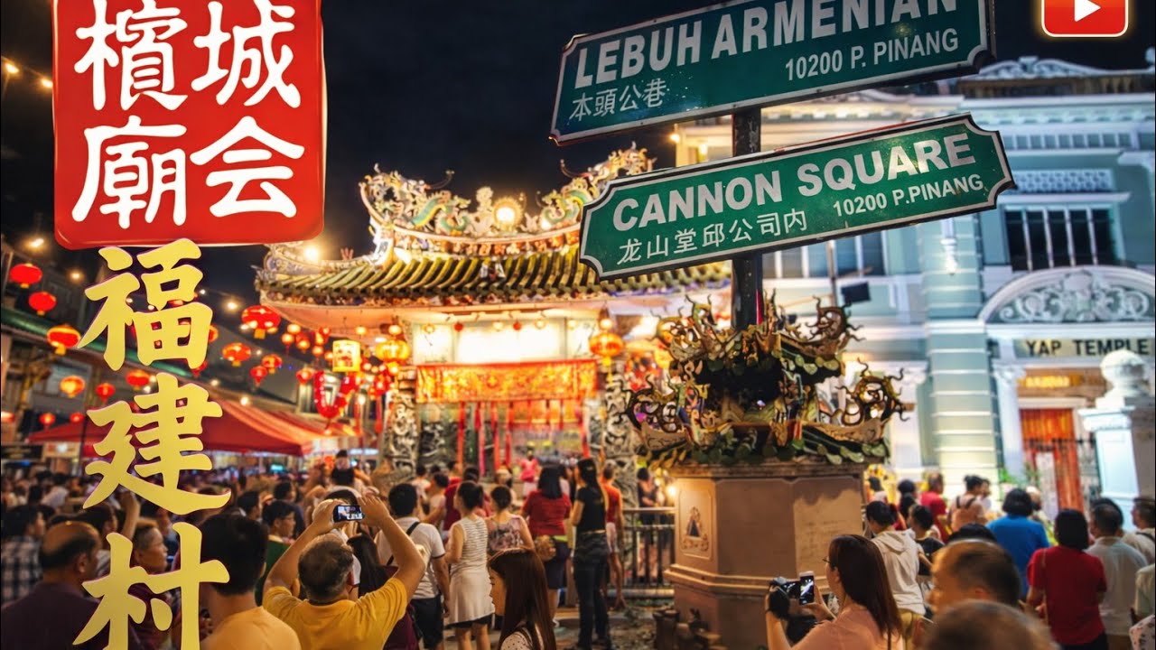 2026年槟城乔治市最盛大的新春庙会超热闹古迹区实拍 Chinese New Year 2026 Penang George Town Temple Festival Night Walk