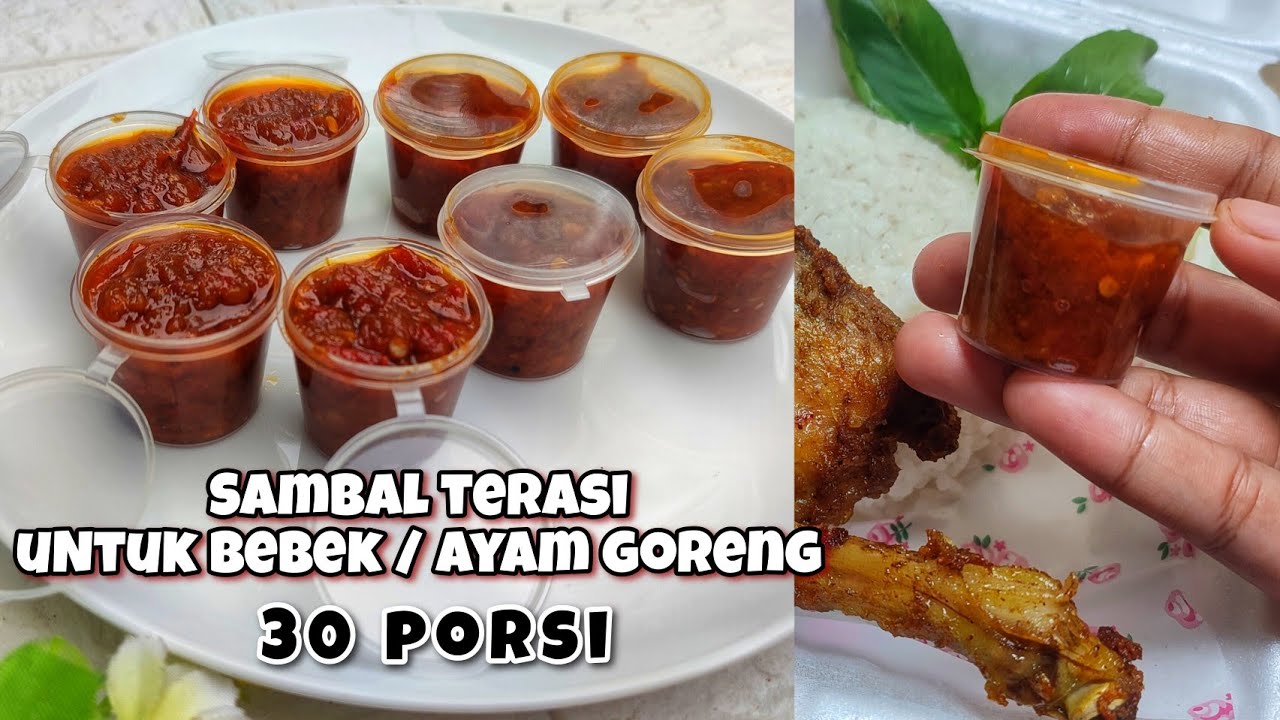MAU BIKIN ACARA PAKAI RESEP INI SAJA BIKIN SAMBAL TERASI ENAK PEDAS MANIS | Untuk 30 PORSI