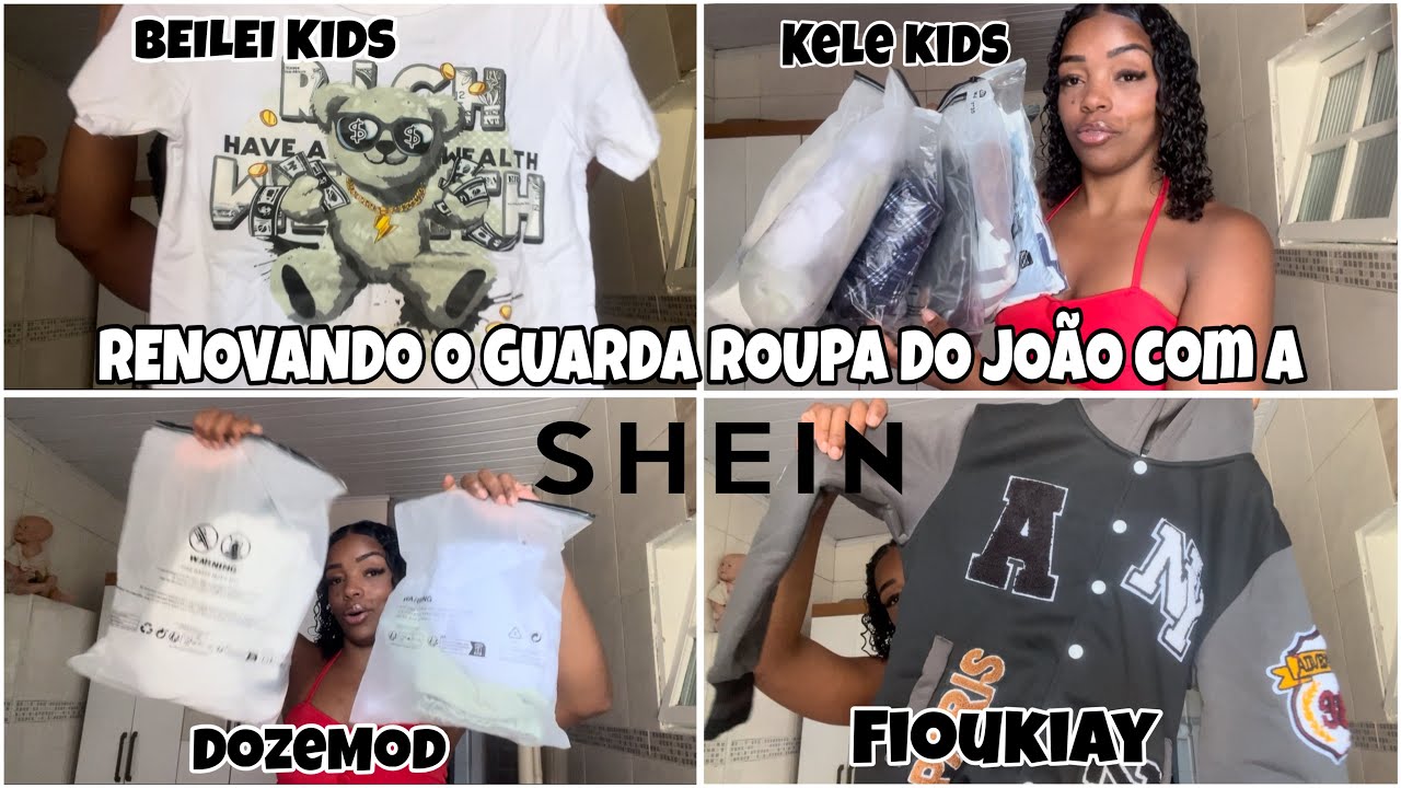 RENOVANDO O GUARDA ROUPA DO MEU FILHO COM A SHEIN 🥳🥰