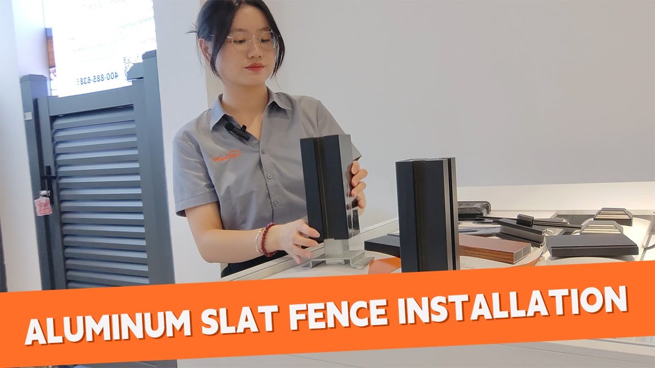 ALUMINUM SLAT FENCE INSTALLATION