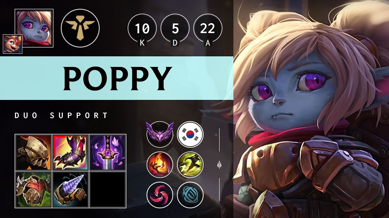 Poppy Support vs Pyke - KR Master Patch 25.21