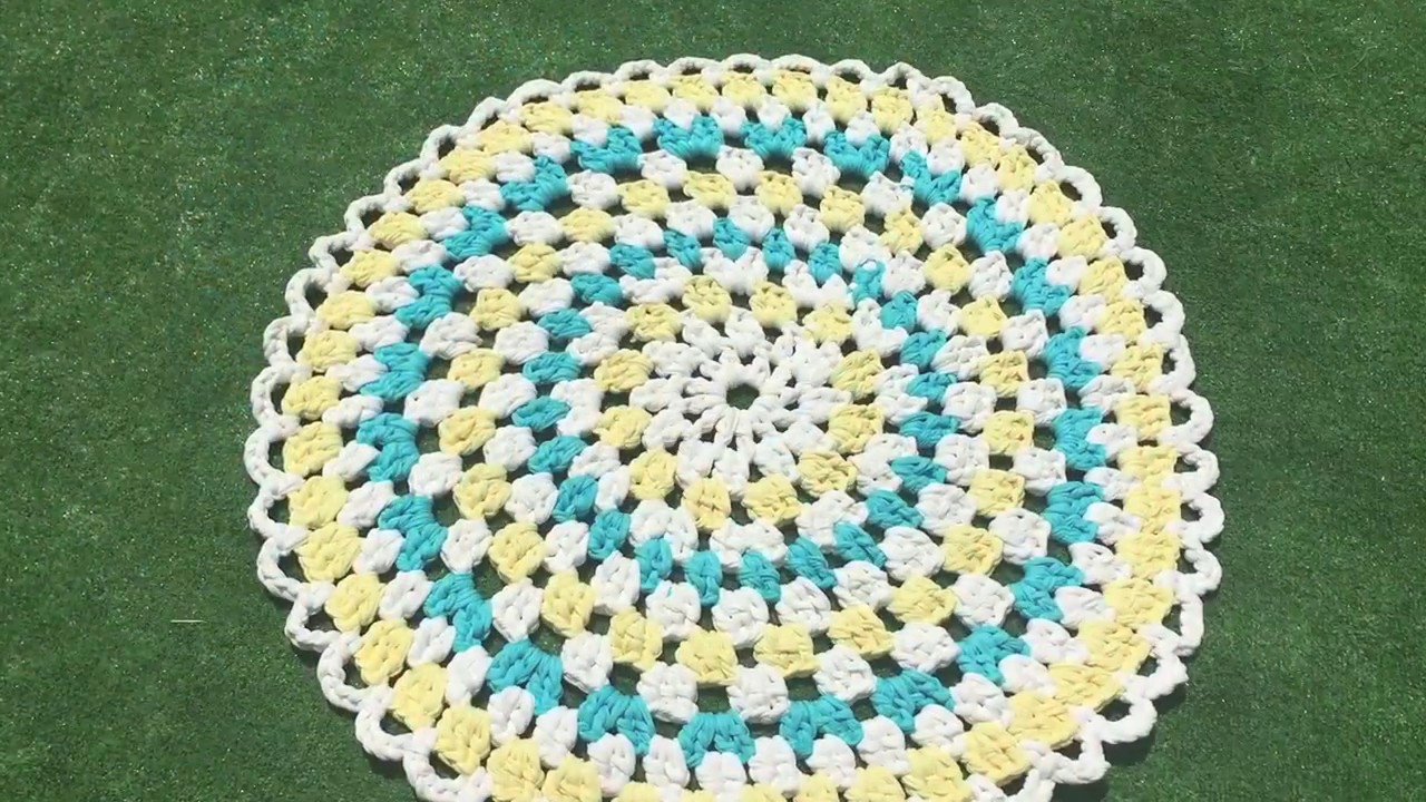 Cómo tejer una alfombra de trapillo paso a paso ♥  Laura DIY