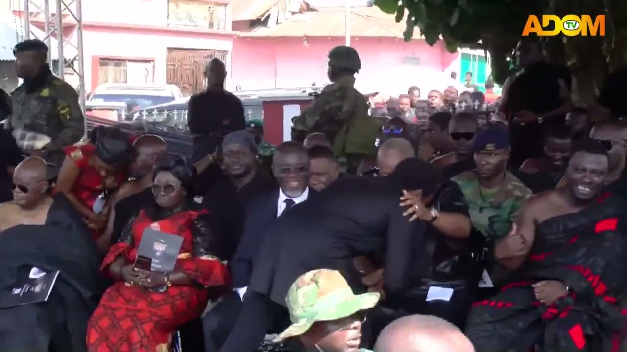 President Mahama's entry at the Final Funeral Rites Of The Late Asante Mamponghene || (09-05-25)