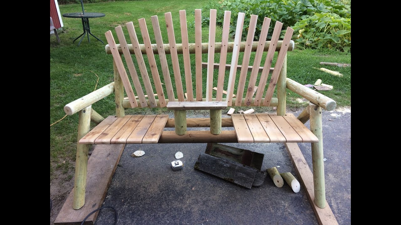 The Campfire Bench. The old one was rotted. Building the new one.