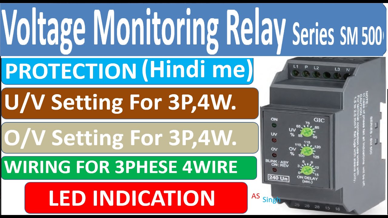 UV OV RELAY. UNDER, OVER VOLTAGE RELAY. UNDER, OVER VOLTAGE RELAY SM 500 . GIC MAKE RELAY SM 500.