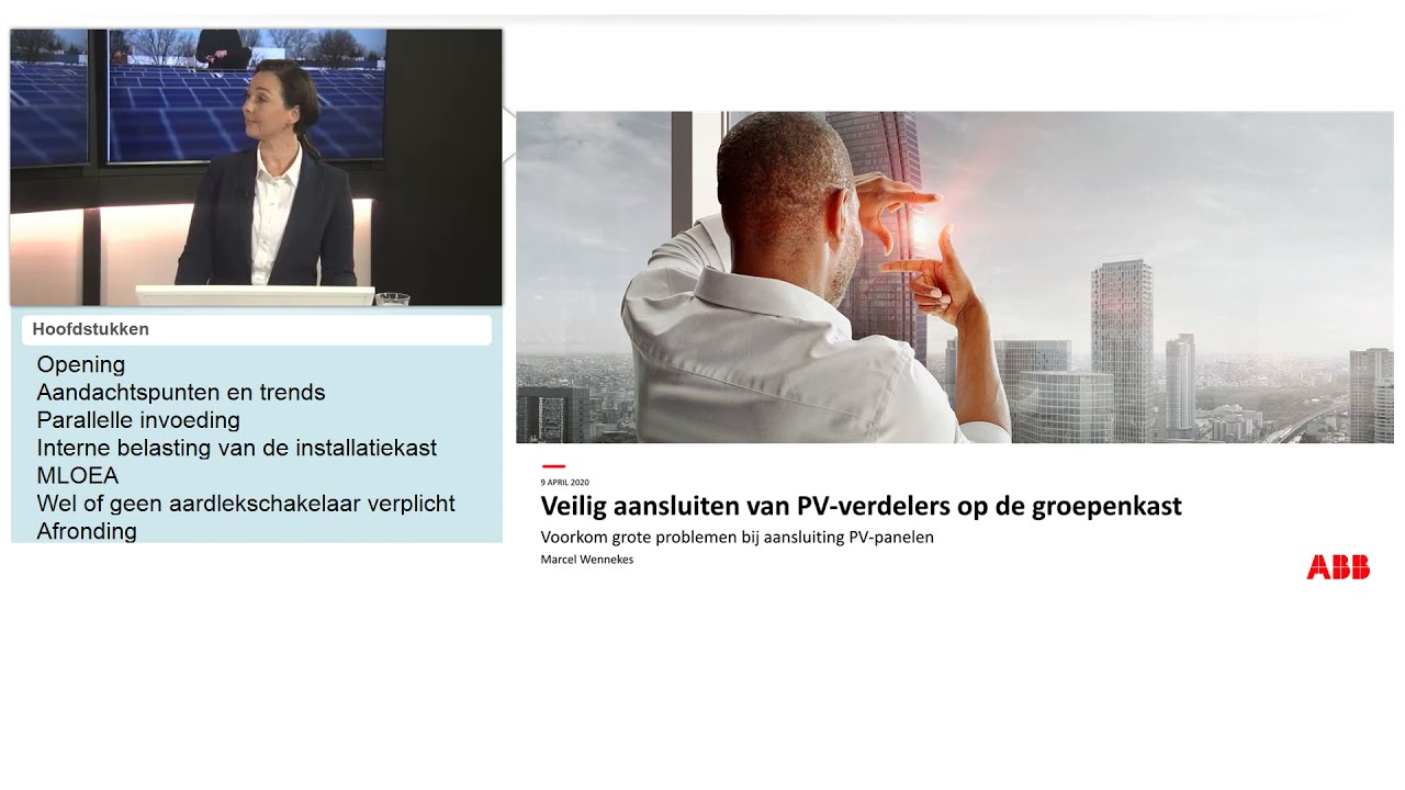 Het veilig aansluiten van PV installaties op de groepenkast.