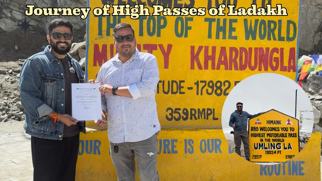 Khardunga Pass - Ghata Lopse - Jispa -Sabko mila certificate for covering high altitude passes