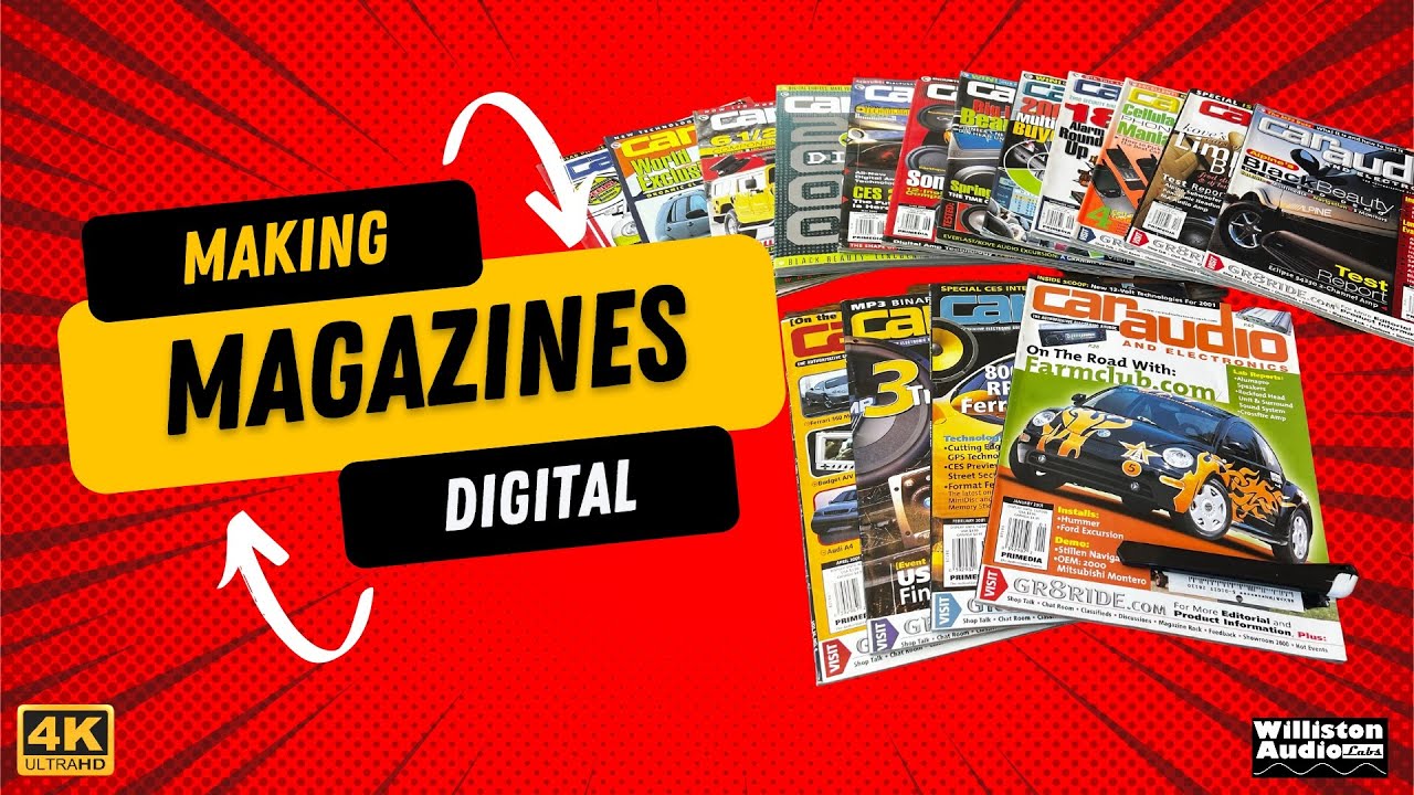 DIY How To Scan Vintage Magazines - Analog to Digital - Archiving to PDF