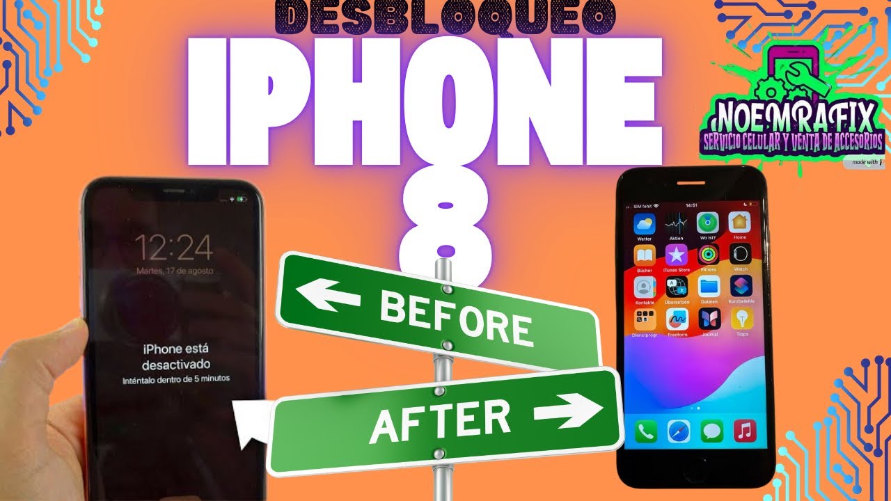 IPHONE 8 DESACTIVADO DESBLOQUEO FMI OFF