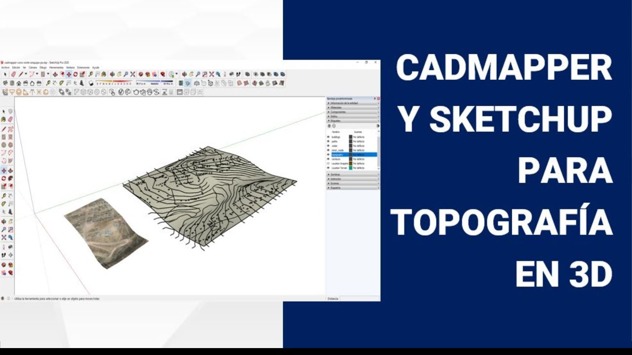 TOPOGRAFIA 3D CON SCKETCHUP Y CADMAPPER
