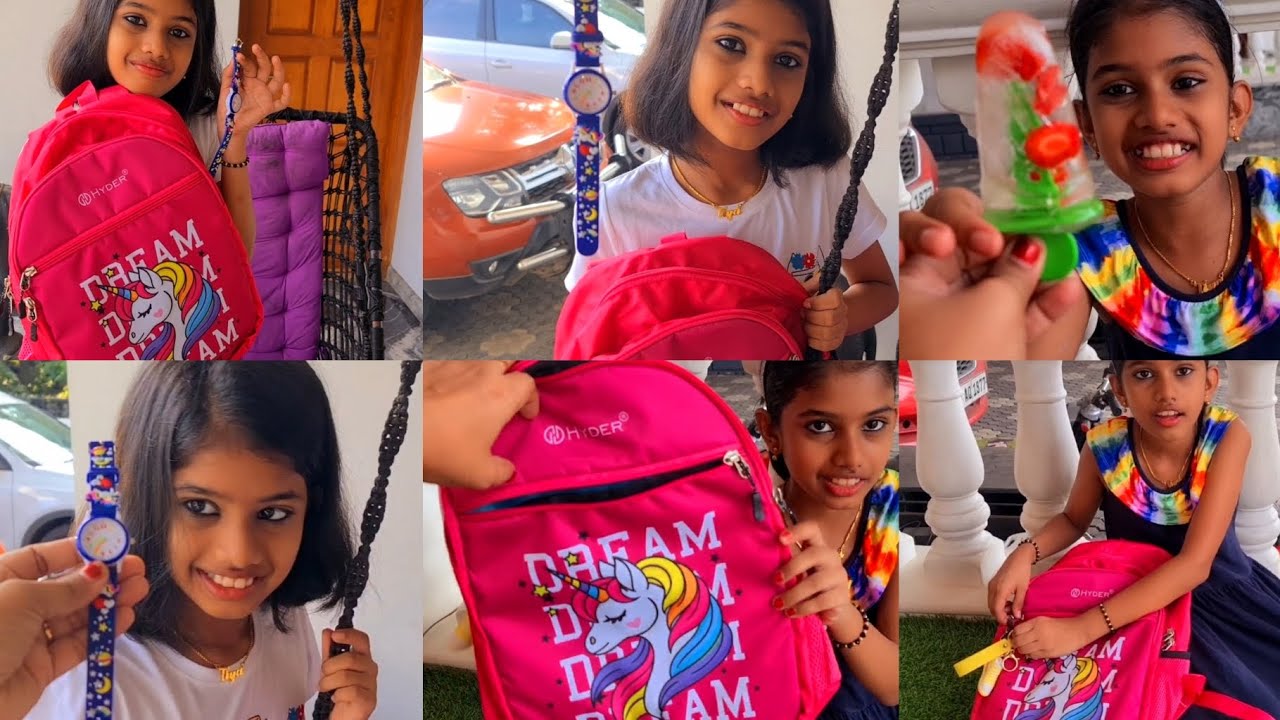 #Tiyakutty കാത്തിരുന്ന അവളുടെ #Favorite #UnicornSchoolBag #Unboxing💗 #SchoolBagPacking #SchoolBooks