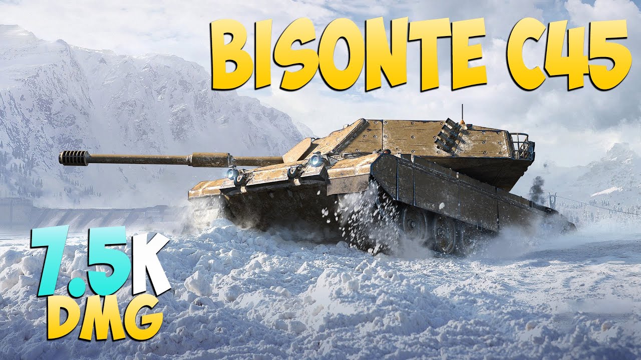 Bisonte C45 - 5 Kills 7.5K DMG - Хорошая игра! - Мир Танков