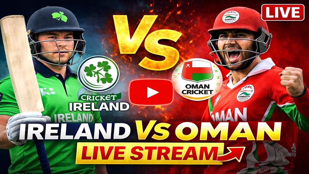 IRE vs OMA LIVE 🔴 | Ireland vs Oman LIVE Match Today | Live Score & Commentary
