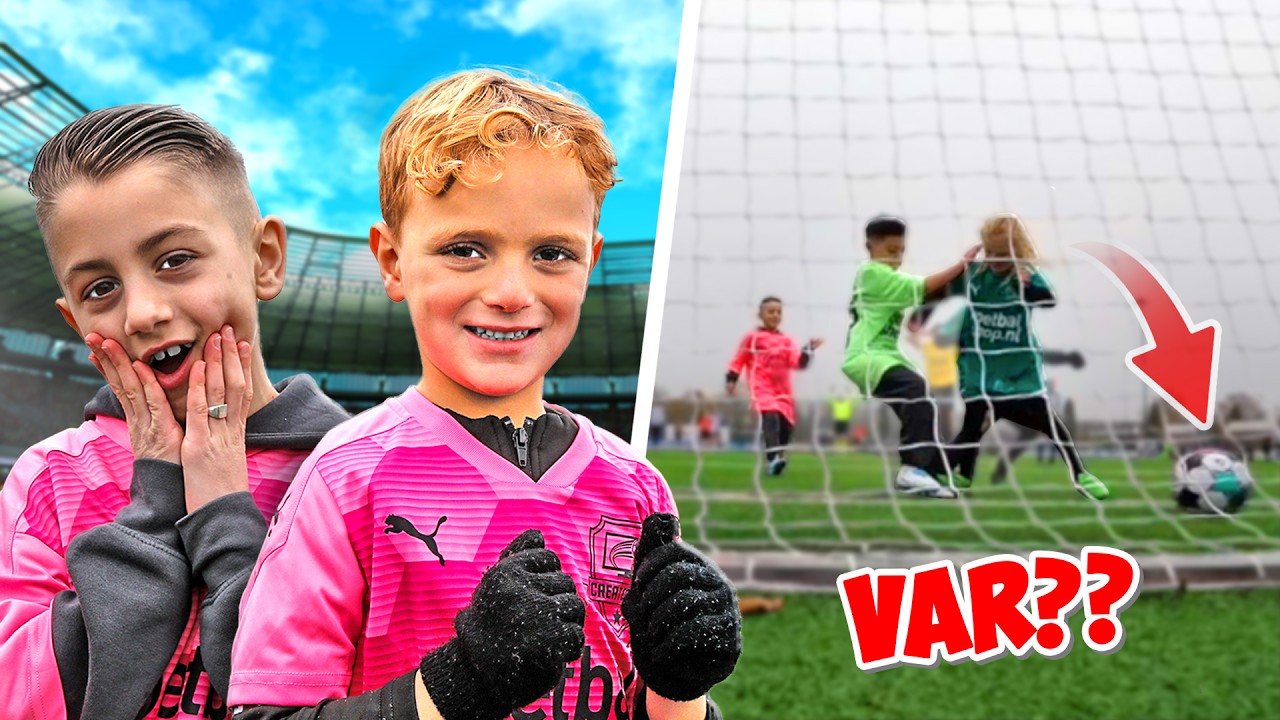 Kids Van Dutch Performante & Familie Lakap Scoren Erop Los En Vallen Keeper Tegenstander Aan.