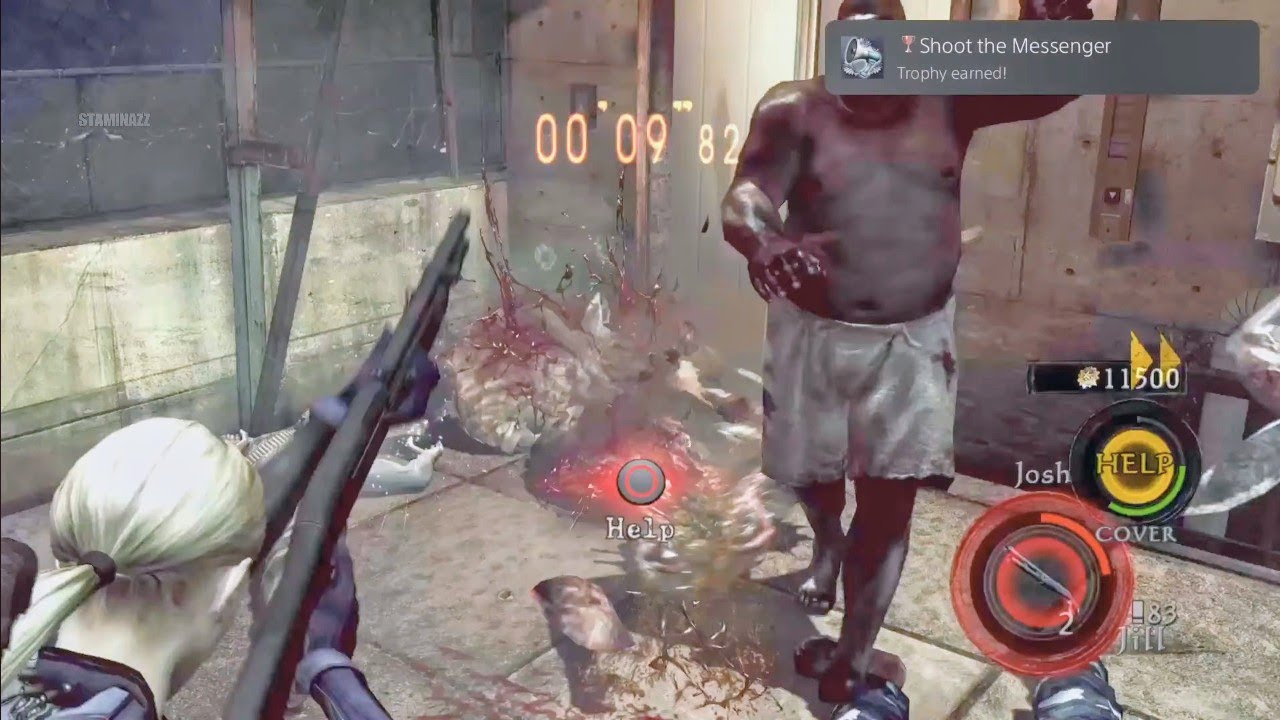 Shoot the Messenger Trophy (Solo)  - Resident Evil 5 (PS5)