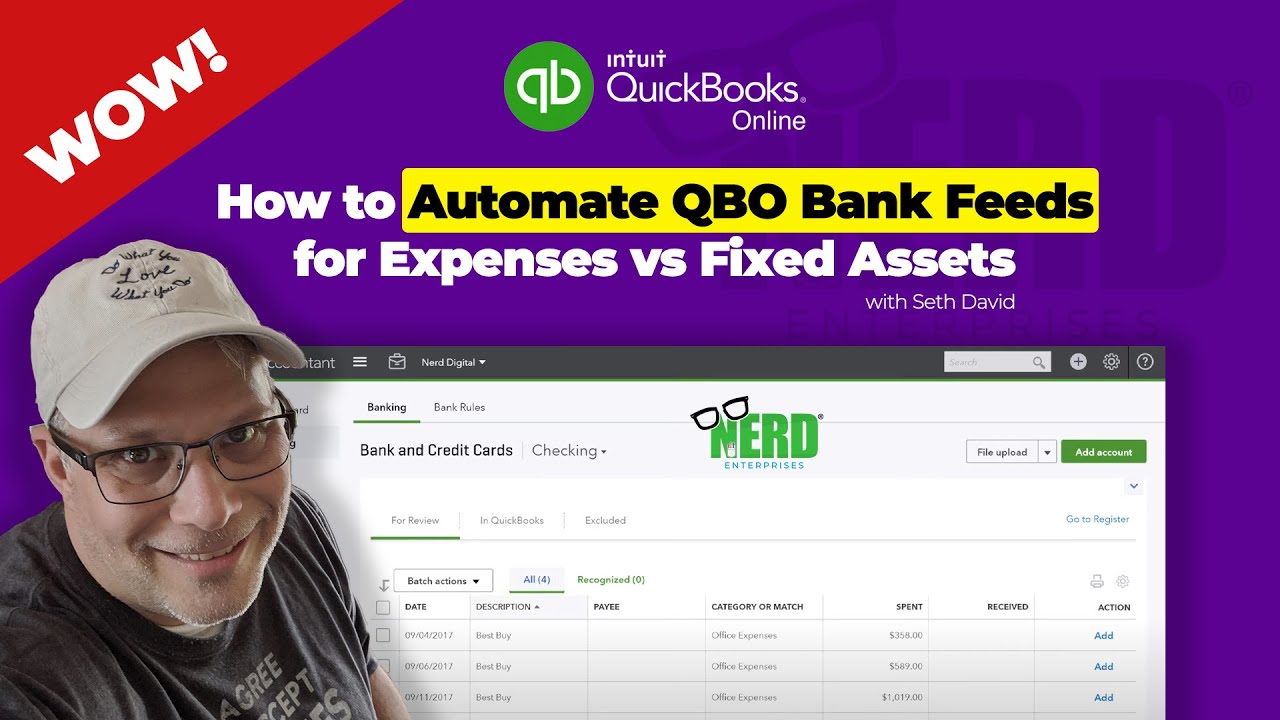 How to Automate QBO Bank Feeds for Expenses vs Fixed Assets