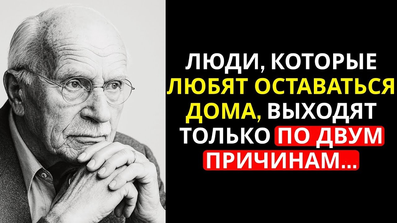 Люди, которые любят оставаться дома, выходят на улицу только по двум уникальным причинам - Карл Юнг.