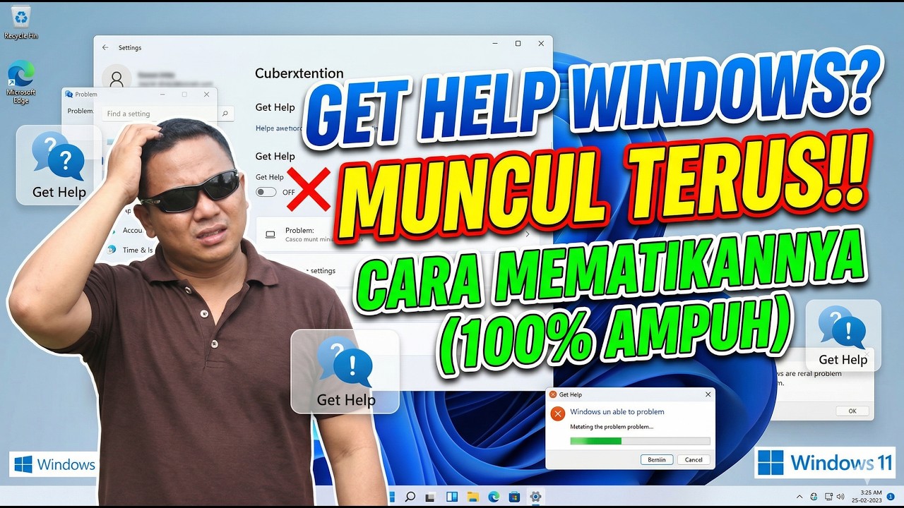 How to deal with getting help popping up continuously on windows 10 and 11