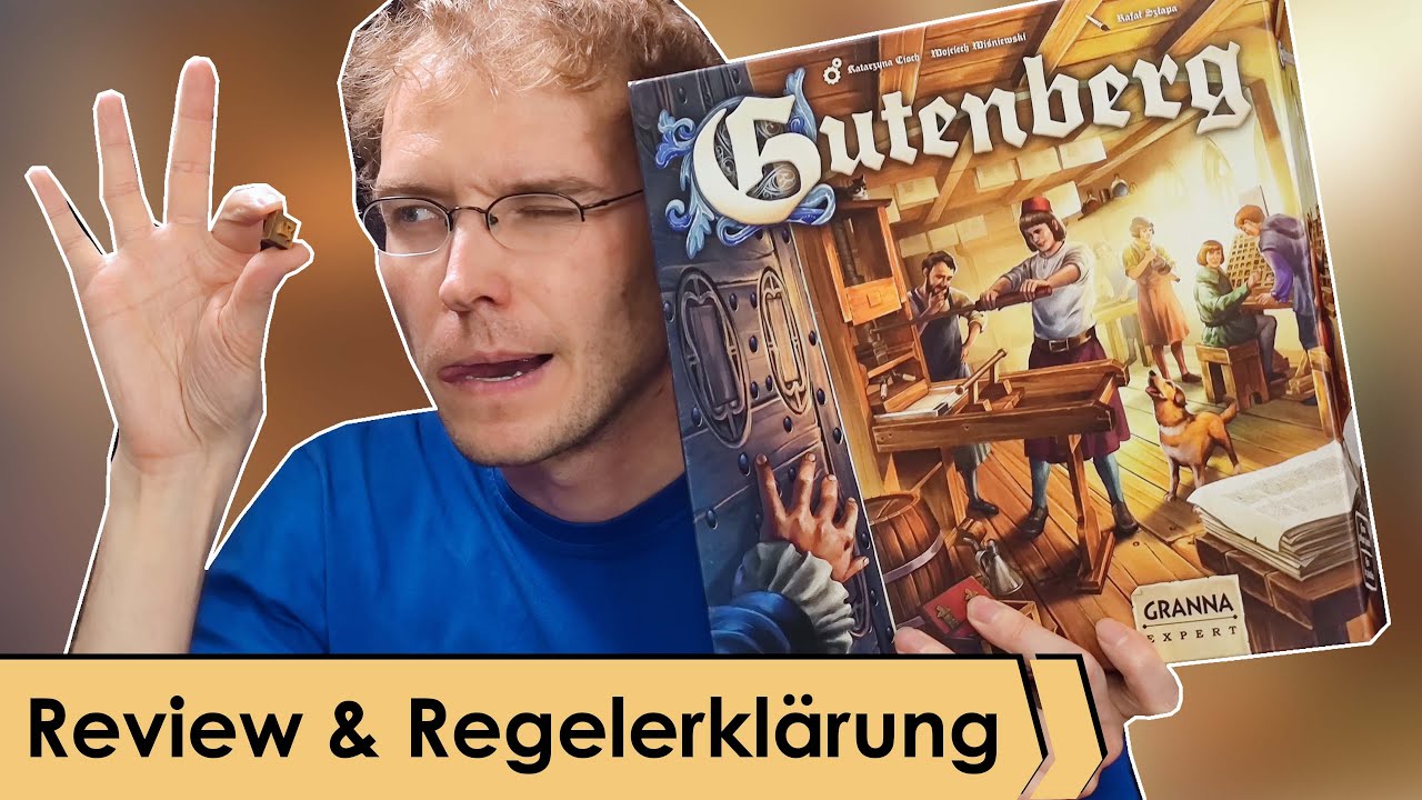 Gutenberg – Brettspiel – Review und Regelerklärung