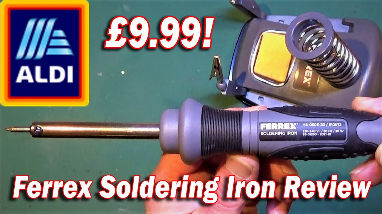 NEW! Aldi Ferrex Soldering Iron Set Unbox & Test! BARGAIN?